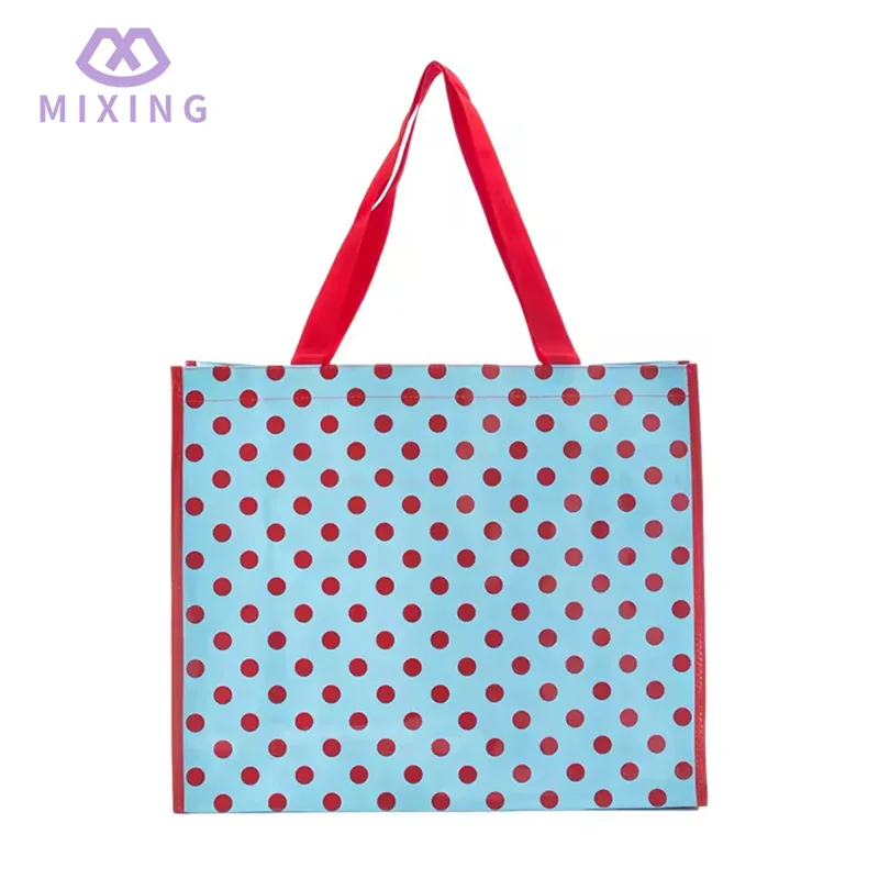 ロゴ入りPP織バッグ