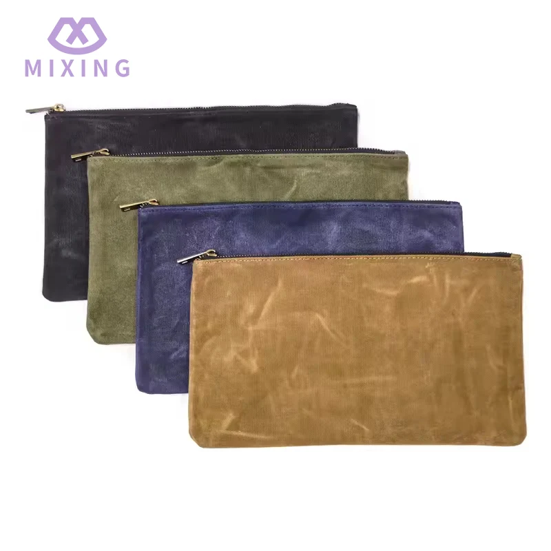 ワックスキャンバスツールポーチ